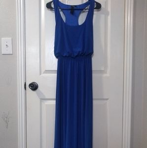 Royal blue maxi dress